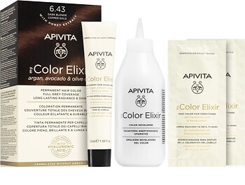 Фото Apivita My Color Elixir 6.43 Dark Blonde Copper Gold темно-русый медно-золотой