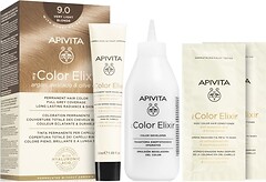 Фото Apivita My Color Elixir 9.0 Very Light Blonde очень светлый блондин