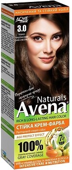 Фото Acme Color Avena Naturals Permanent Cream Color 3.0 темно-каштановый