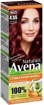 Фото Acme Color Avena Naturals Permanent Cream Color 4.55 гранатовый