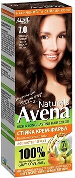 Фото Acme Color Avena Naturals Permanent Cream Color 7.0 средне-русый шатен