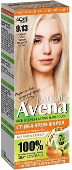 Фото Acme Color Avena Naturals Permanent Cream Color 9.13 бежевый светло-русый