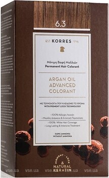 Фото Korres Argan Oil 6.3 Golden/Honey Dark Blonde золотистый/медовый темно-русый