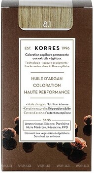 Фото Korres Argan Oil 8.1 Ash Light Blonde пепельный светло-русый