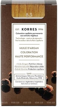 Фото Korres Argan Oil 8.3 Golden/Honey Light Blonde золотистый/медовый светло-русый