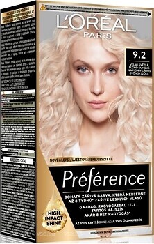 Фото L'Oreal Paris Recital Preference 9.2 очень светлый переливающийся блондин