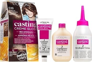 Фото L'Oreal Paris Casting Creme Gloss 518 макиато с лесным орехом