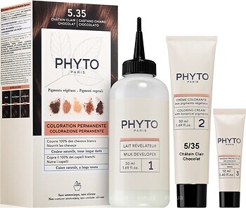 Фото Phyto Phytocolor Coloration Permanente 5.35 шоколадный светло-коричневый