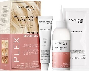 Фото Revolution Haircare Plex Bond Restore Kit White Blonde белая блондинка