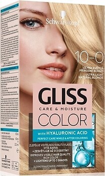 Фото Schwarzkopf Gliss Color 10-0 Ultra Light Natural Blonde ультрасветлый натуральный блонд