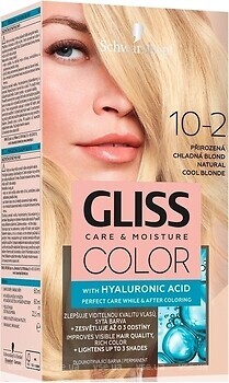 Фото Schwarzkopf Gliss Color 10-2 Natural Cool Blonde натуральный холодны блонд