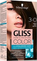 Фото Schwarzkopf Gliss Color 3-0 Deep Brown темно-коричневый