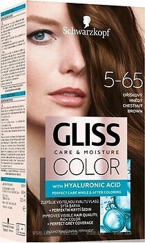 Фото Schwarzkopf Gliss Color 5-65 Chestnut Brown каштановый коричневый