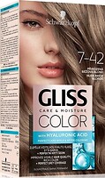 Фото Schwarzkopf Gliss Color 7-42 Nude Beige Blonde нюд бежевый блондин