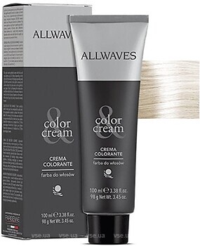 Фото Allwaves Color Cream 1001 Super Ash Blonde супер пепельный блондин