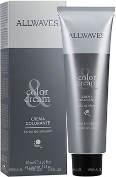 Фото Allwaves Color Cream 1.00 Intense Black насыщенный черный