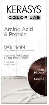 Фото KeraSys Amino Acid & Protein Permanent Hair Color Chocolate Brown шоколадно-коричневый