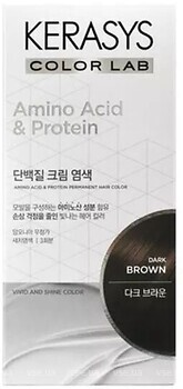 Фото KeraSys Amino Acid & Protein Permanent Hair Color Dark Brown темно-коричневый