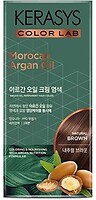 Фото KeraSys Moroccan Argan Oil Permanent Hair Color Natural Brown натуральный коричневый