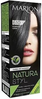 Фото Marion Natura Styl Hair Dye 610 Deep Black глубокий черный