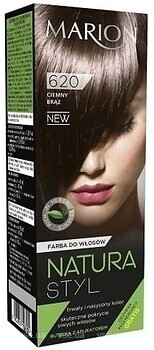 Фото Marion Natura Styl Hair Dye 620 Dark Brown темно-коричневый