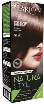 Фото Marion Natura Styl Hair Dye 640 Dark Chestnut темно-каштановый