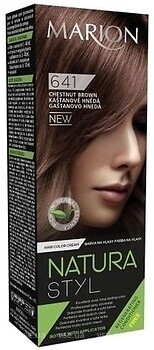 Фото Marion Natura Styl Hair Dye 641 Chestnut Brown каштановый коричневый