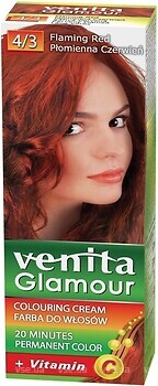 Фото Venita Glamour Colouring Cream 4/3 Flaming Red огненно-красный