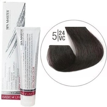 Фото Spa Master Basic Line Hair Color 5/24VC светлый перламутровый медный шатен