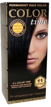 Фото Color Time Permanent Hair Color 11 Сине-черный