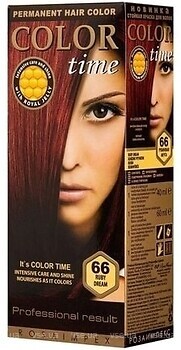 Фото Color Time Permanent Hair Color 66 Рубиновая мечта
