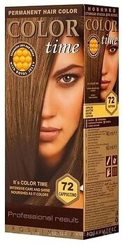 Фото Color Time Permanent Hair Color 72 Капучино