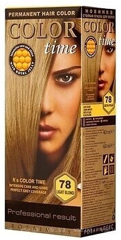 Фото Color Time Permanent Hair Color 78 Светло-русый