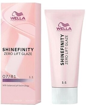Фото Wella Professionals Shinefinity Zero Lift Glaze 07/81 дымчатый опал