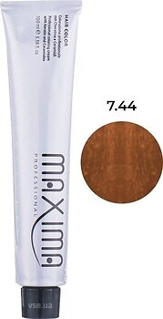 Фото Maxima Professional Colors Hair Colouring Cream 7.44 интенсивный медный