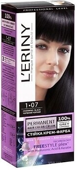 Фото L'ERINY Permanent Hair Color Cream 1.07 очаровательный черный
