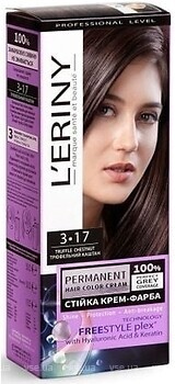 Фото L'ERINY Permanent Hair Color Cream 3.17 трюфельный каштан