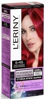 Фото L'ERINY Permanent Hair Color Cream 6.46 лесная клюква