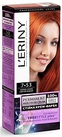 Фото L'ERINY Permanent Hair Color Cream 7.53 сияющий медный