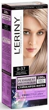 Фото L'ERINY Permanent Hair Color Cream 9.37 холодная ваниль
