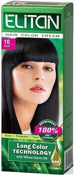 Фото Kombi Elitan Hair Color Cream 10 черный