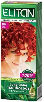 Фото Kombi Elitan Hair Color Cream F-02 огненный танец