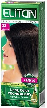 Фото Kombi Elitan Hair Color Cream 33 горячий шоколад