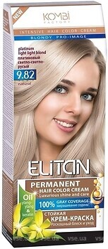Фото Kombi Elitan Intensive And Natural Color 9.82 платиновый светло-светло русый
