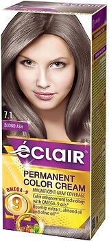 Фото Eclair Omega 9 Hair Color 71 холодный русый