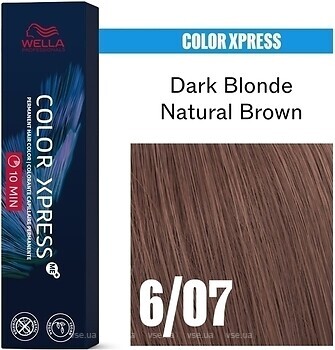 Фото Wella Professionals Color Xpress Me+ 6/07 Dark Blonde Natural Brown темно-русый натуральный коричневый