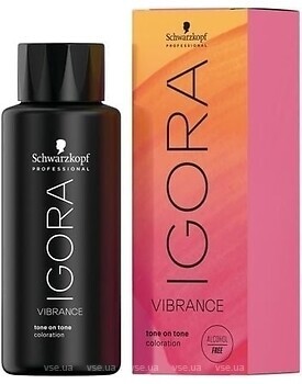 Фото Schwarzkopf Professional Igora Vibrance Tone on Tone Coloration 6-00 темно-русый натуральный экстра