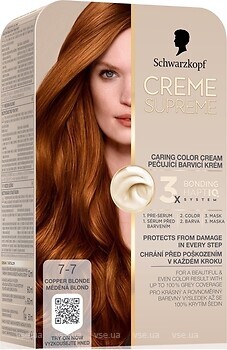 Фото Schwarzkopf Creme Supreme 7-7 интенсивный медный