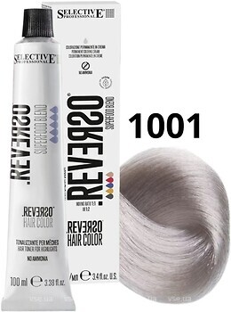 Фото Selective Professional Reverso Hair Color 1001 Ash Ultra Blond пепельный ультра светлый
