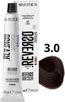 Фото Selective Professional Reverso Hair Color 3.0 Natural Dark Brown натуральный темно-коричневый